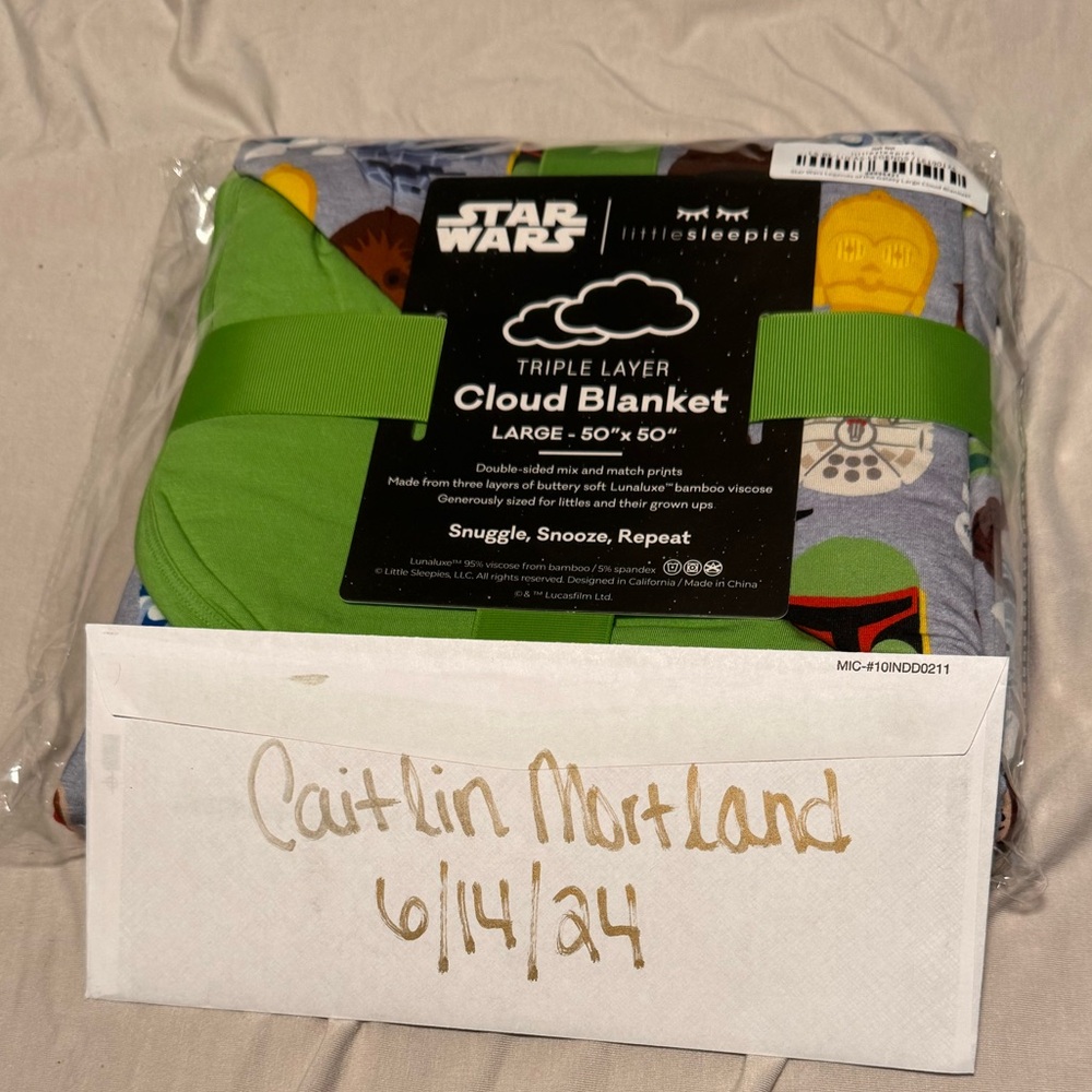 Star Wars cloud blanket